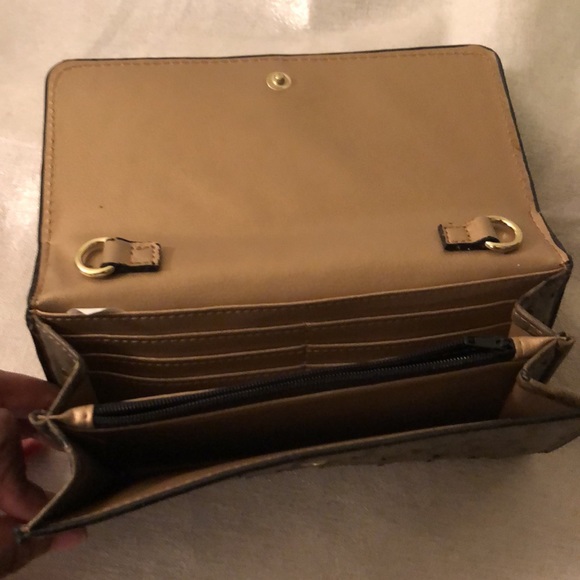 Credit card hand carry wallet Simulated of ostrich - Picture 2 of 3